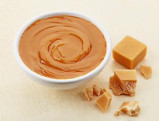 Image showing bowl of caramel