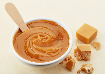 Image showing bowl of caramel