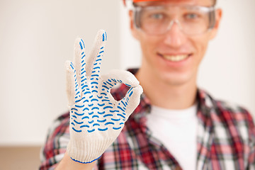 Image showing worlman making a perfect gesture