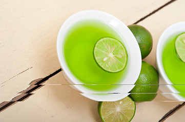 Image showing green lime lemonade 