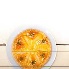 Image showing fresh pears pie dessert cake 