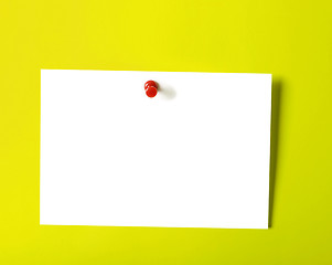 Image showing Empty Sticky on a wall