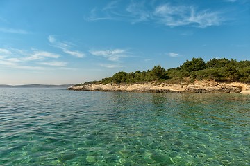 Image showing Coastline with horizon and sky