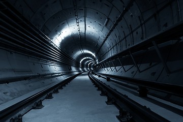 Image showing Underground tunnel for the subway