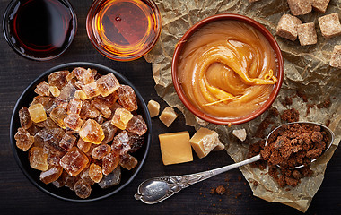 Image showing Various kinds of caramelized sugar