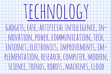 Image showing Technology word cloud