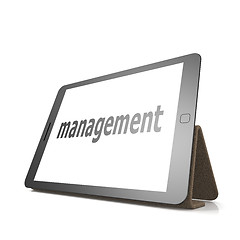 Image showing Management word on the tablet