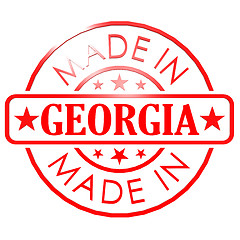 Image showing Made in Georgia red seal