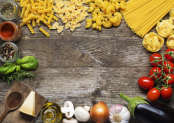 Image showing Pasta ingredients