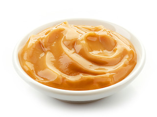 Image showing bowl of caramel pudding