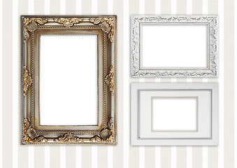 Image showing Three different photo frames