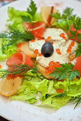 Image showing salmon salad 