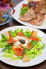 Image showing salmon salad 