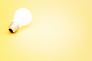 Image showing Background with lit lightbulb