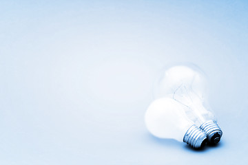 Image showing Background with lit lightbulb