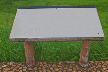 Image showing blank billboard in the public park