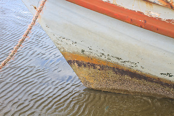 Image showing Fishing boat on the beach