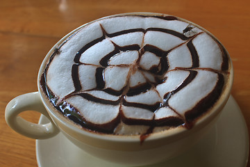 Image showing Cup of cappuccino coffee