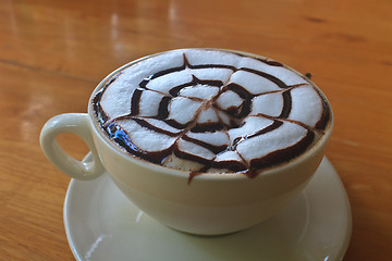 Image showing Cup of cappuccino coffee