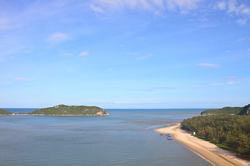 Image showing Beautiful tropical island, beach landscape