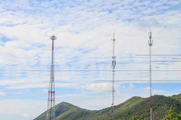 Image showing Difference of Telecommunication tower 