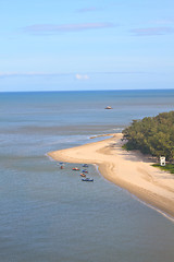 Image showing Beautiful tropical island, beach landscape