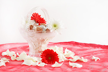 Image showing Romantic table setting