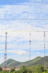 Image showing Difference of Telecommunication tower 