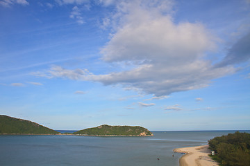 Image showing Beautiful tropical island, beach landscape