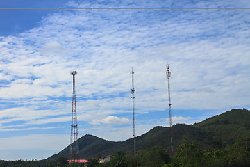 Image showing Difference of Telecommunication tower 