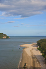 Image showing Beautiful tropical island, beach landscape