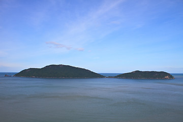 Image showing Beautiful tropical island, beach landscape