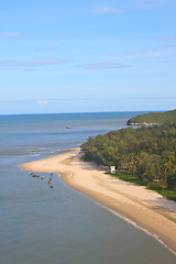 Image showing Beautiful tropical island, beach landscape