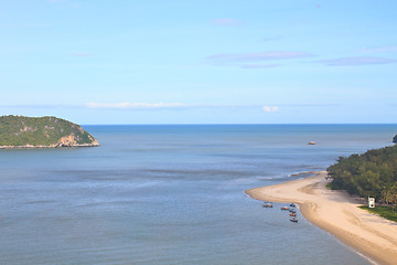 Image showing Beautiful tropical island, beach landscape