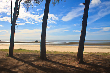 Image showing  beach and tropical sea in summer