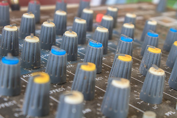 Image showing old buttons equipment audio