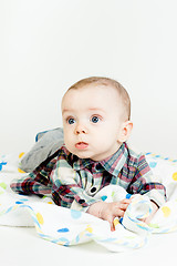 Image showing Adorable baby. studio photo