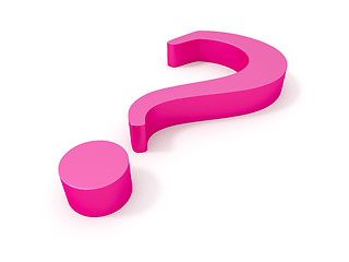 Image showing pink questionmark