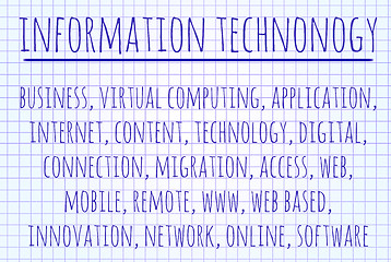 Image showing Information technology word cloud