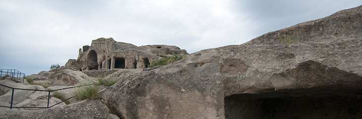 Image showing Uplistsikhe ancient rock-hewn town