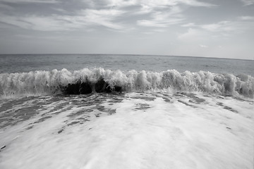 Image showing strange sea effect in wave ocean beach