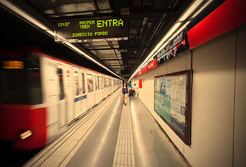 Image showing Spain, Barcelona 2013-06-14, subway station Arc de Triomf