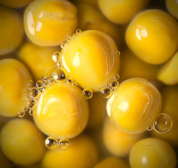 Image showing canned green peas