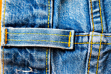 Image showing vintage denim surface with seams