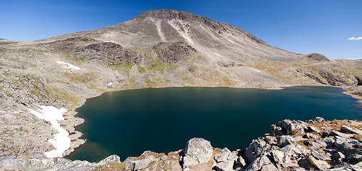 Image showing Besseggen Ridge in Jotunheimen National Park, Norway