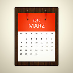 Image showing Calendar Planning German