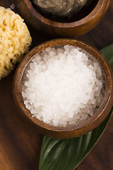 Image showing Dead Sea mud and salt in a bowl