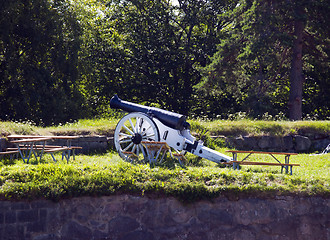 Image showing Cannon at Fredriksten Fort