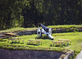 Image showing Cannon at Fredriksten Fort