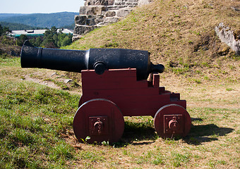 Image showing Cannon at Fredriksten Fort, Norway